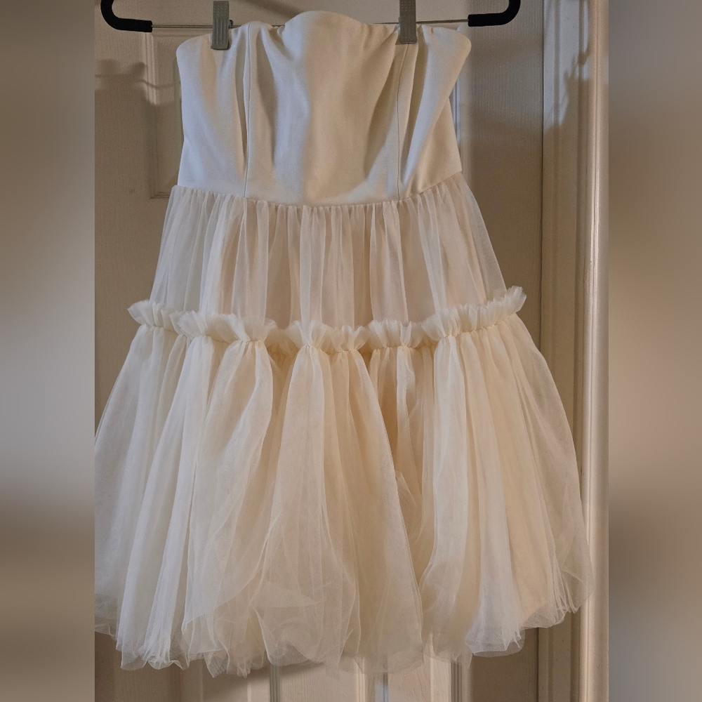 Elegant Cream Tulle Dress